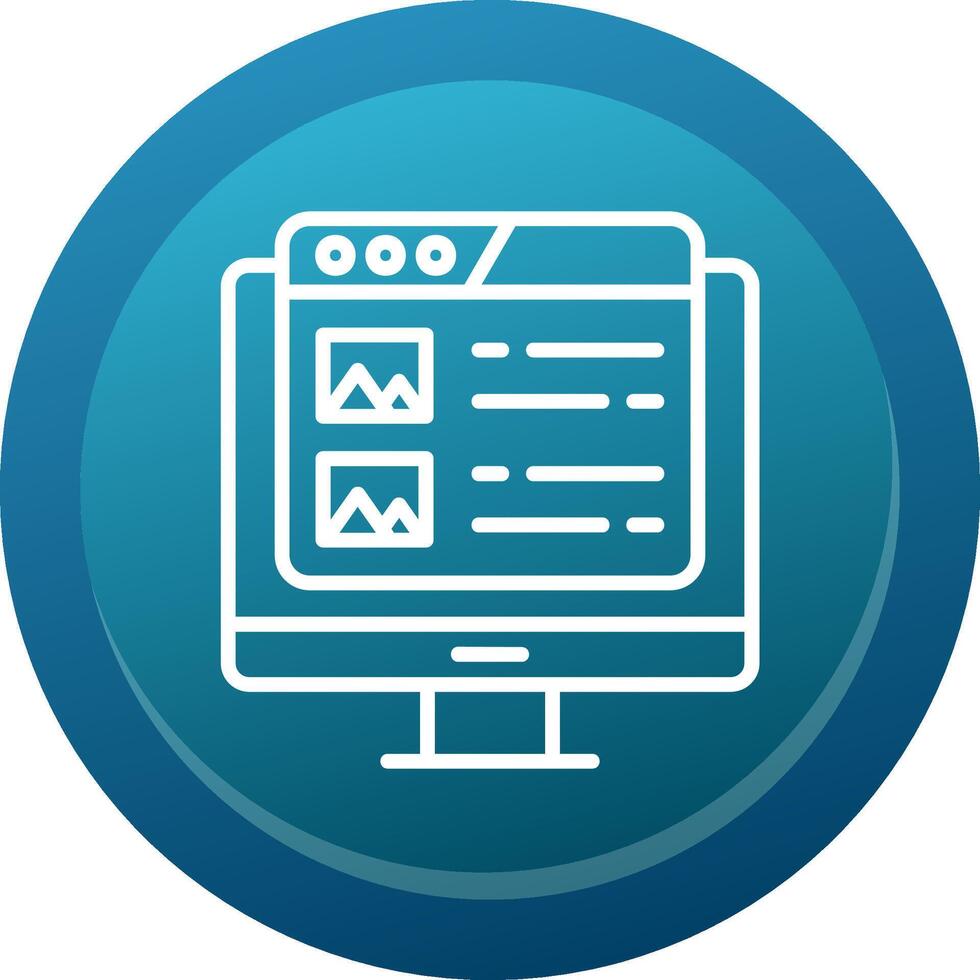 Landing Page Line Button vector