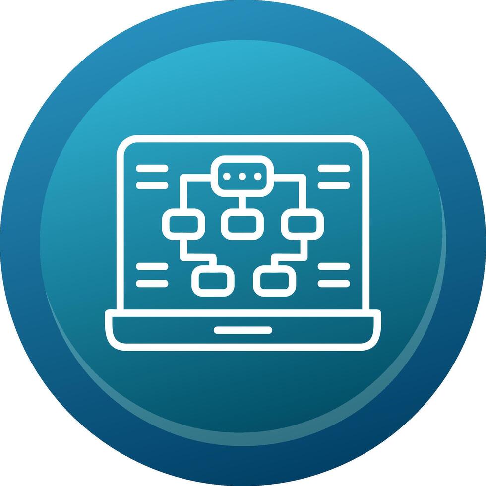 Information Architecture Line Button vector