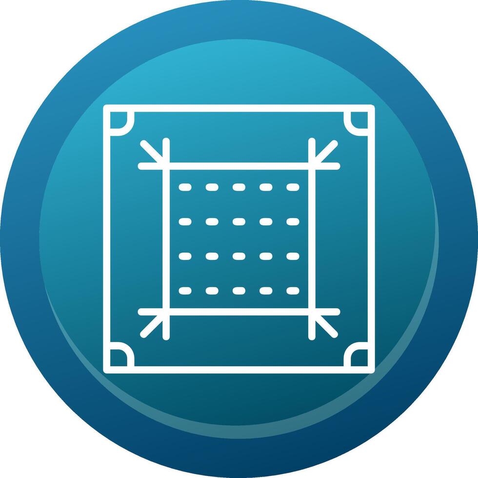 Dots Per Inch Line Button vector