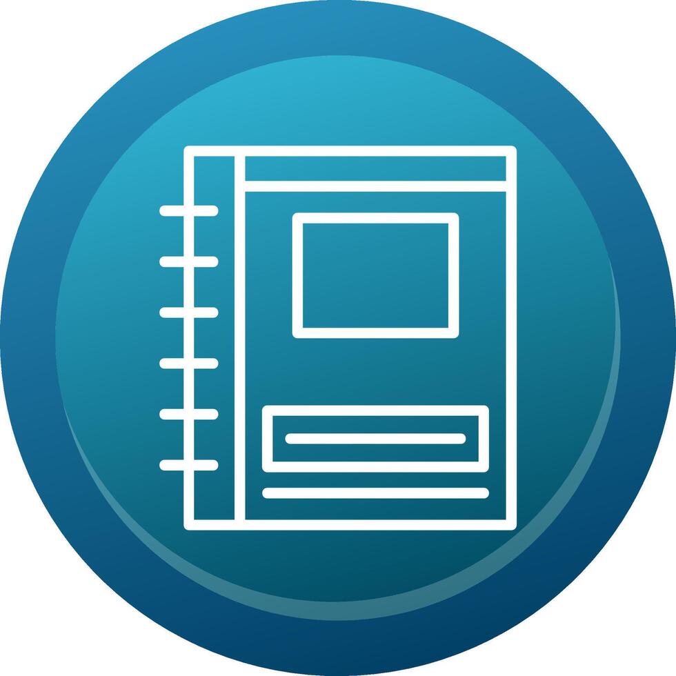 Notebook Line Button vector