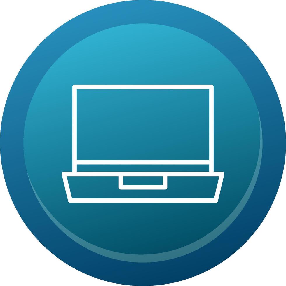 Laptop Line Button vector