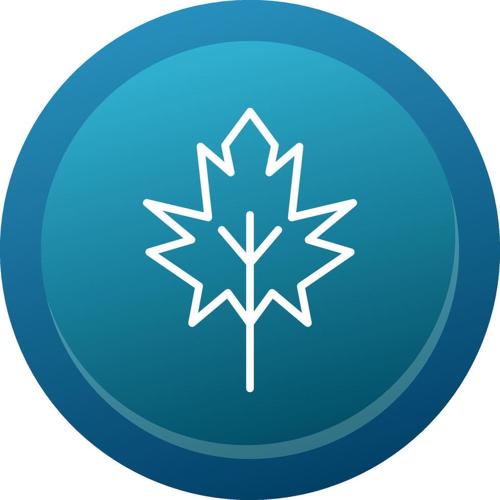 Dry Leaves Line Button vector