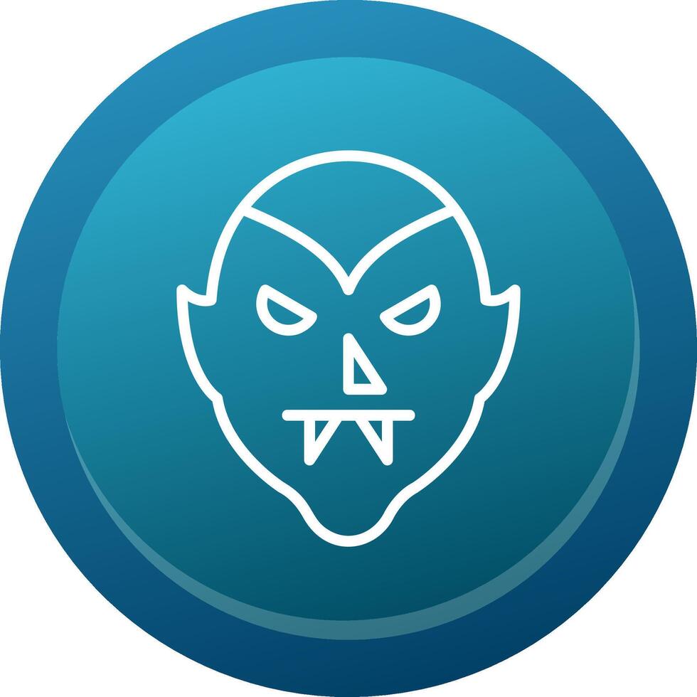 Dracula Line Button vector