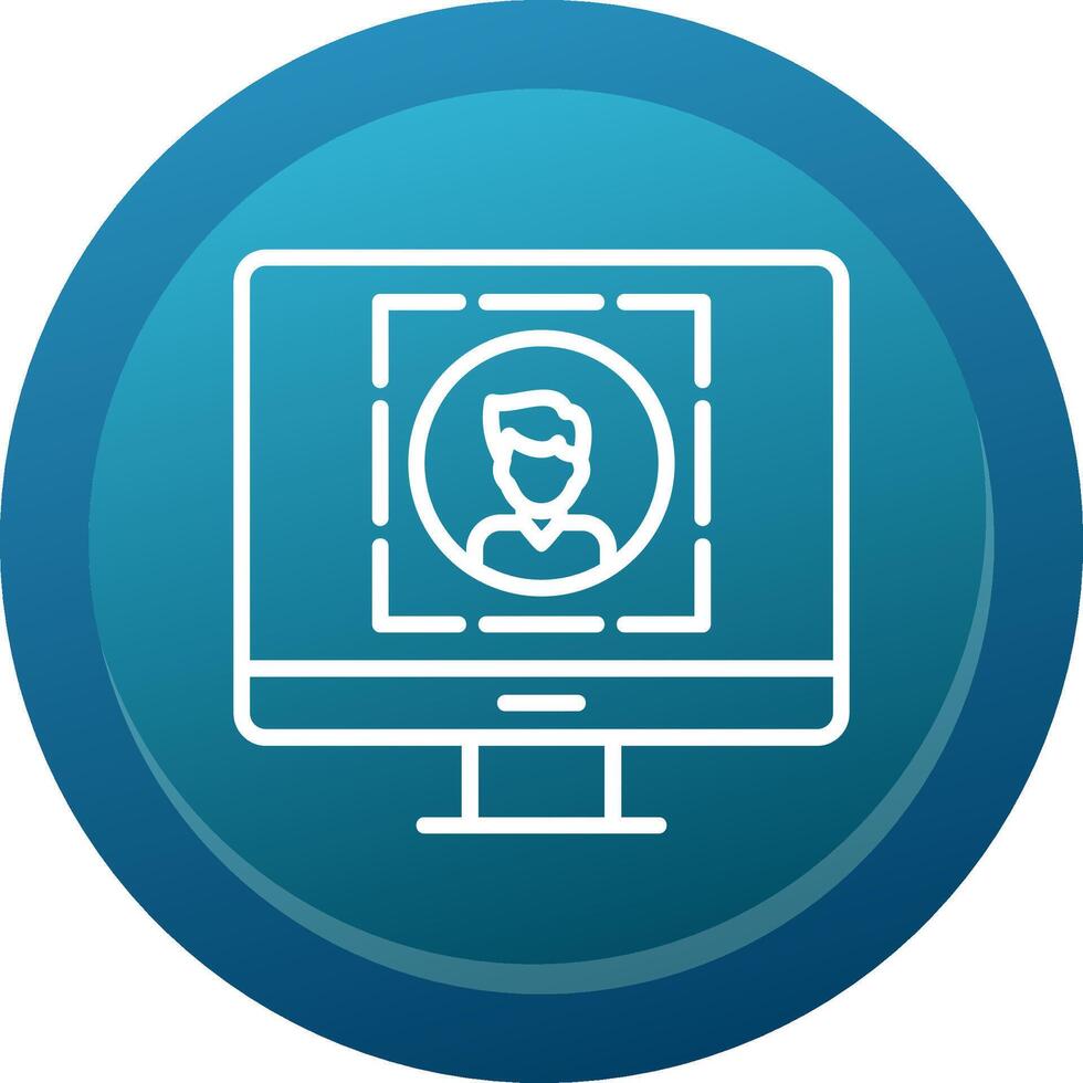 User Centered Design Line Button vector