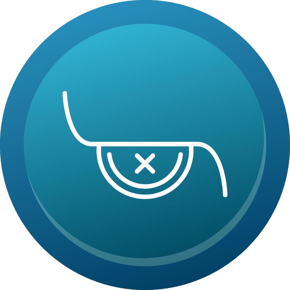 Eye Patch Line Button vector