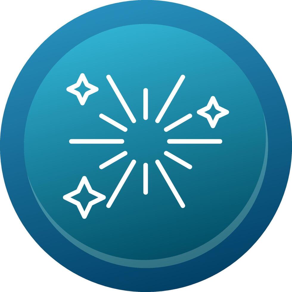 Fireworks Line Button vector
