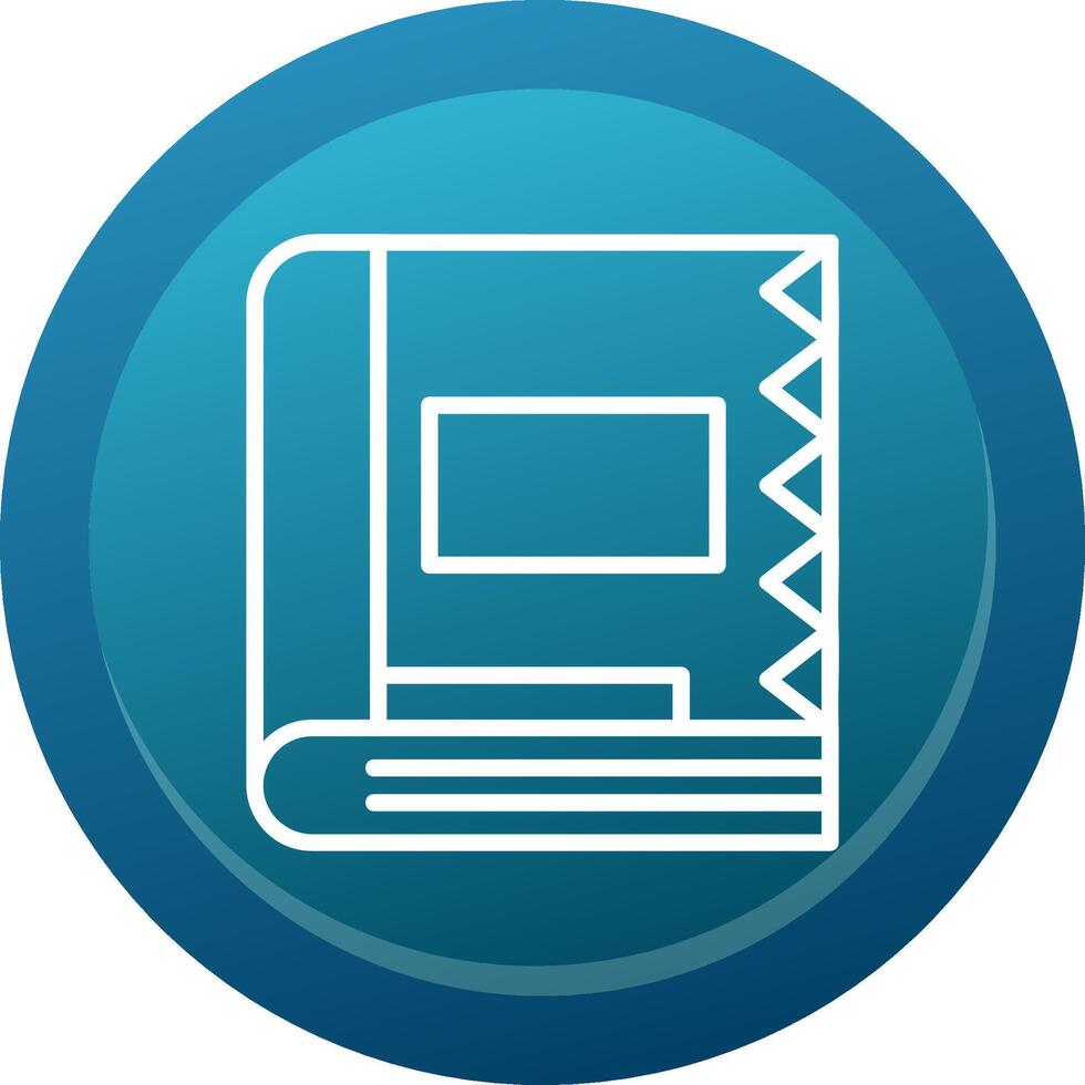 Spell Book Line Button vector
