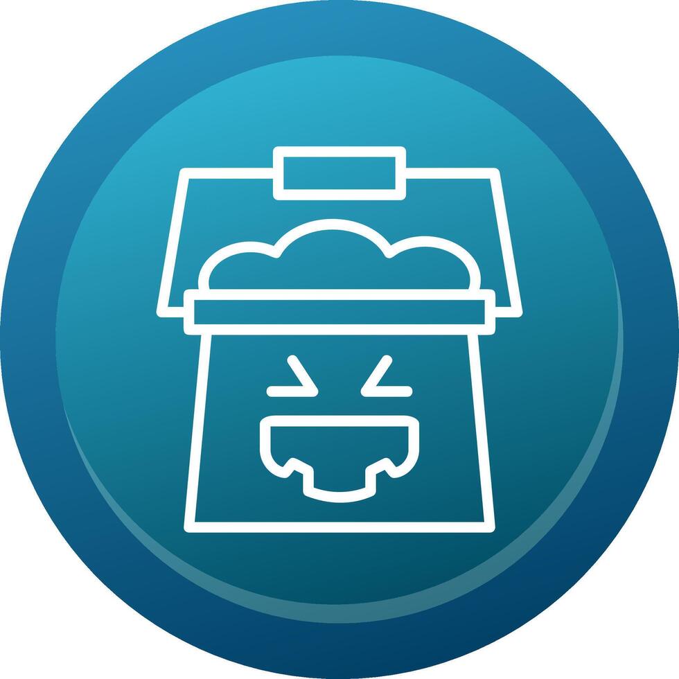 Trick or Treat Line Button vector