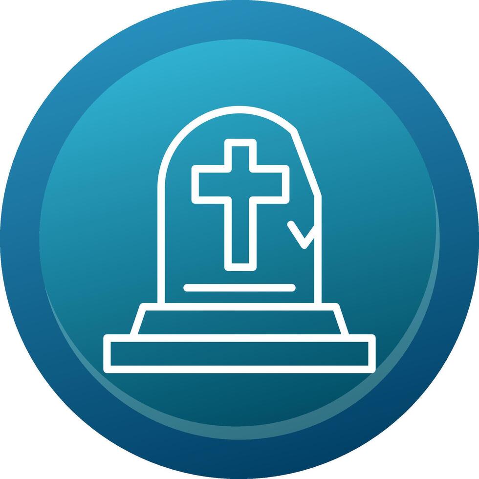 Tombstone Line Button vector