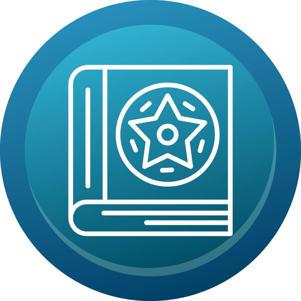 Spellbook Line Button vector