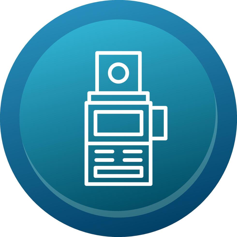 Camera Meter Line Button vector