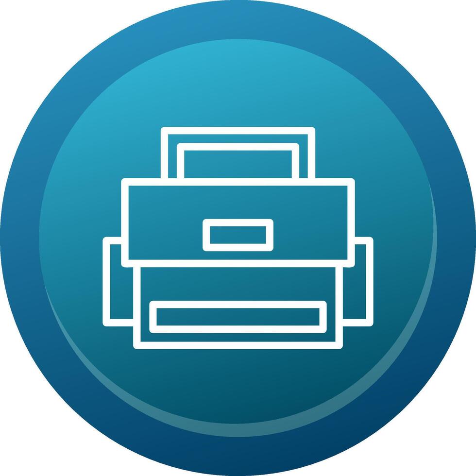 Camera Bag Line Button vector