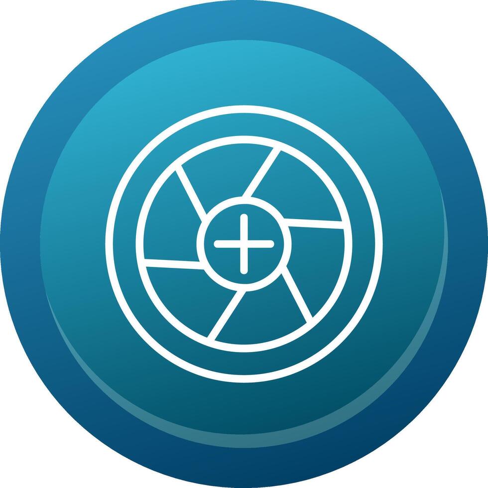 Diaphragm Line Button vector