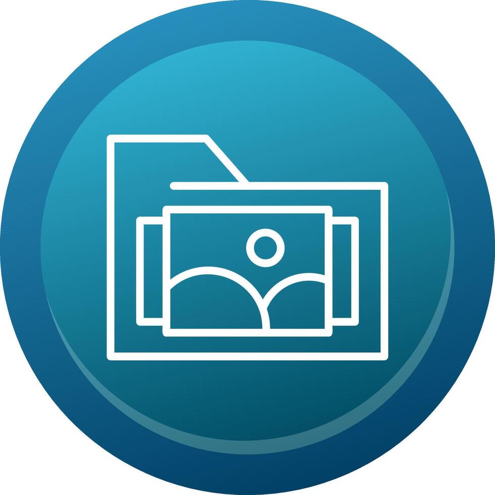 Images Folder Line Button vector