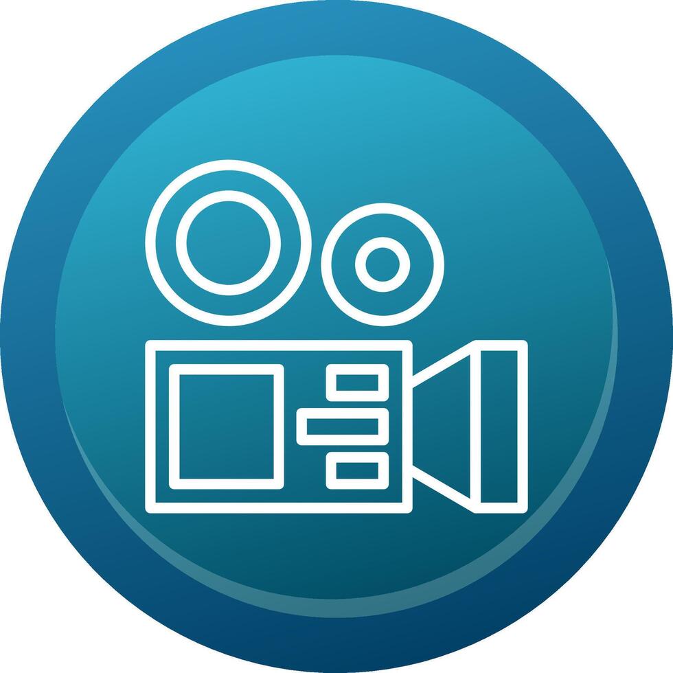 Film Camera Line Button vector
