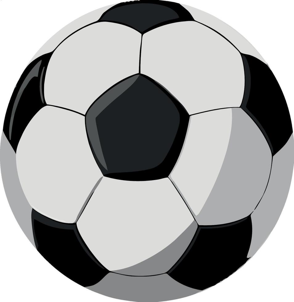 A soccer ball is shown on a white background vector