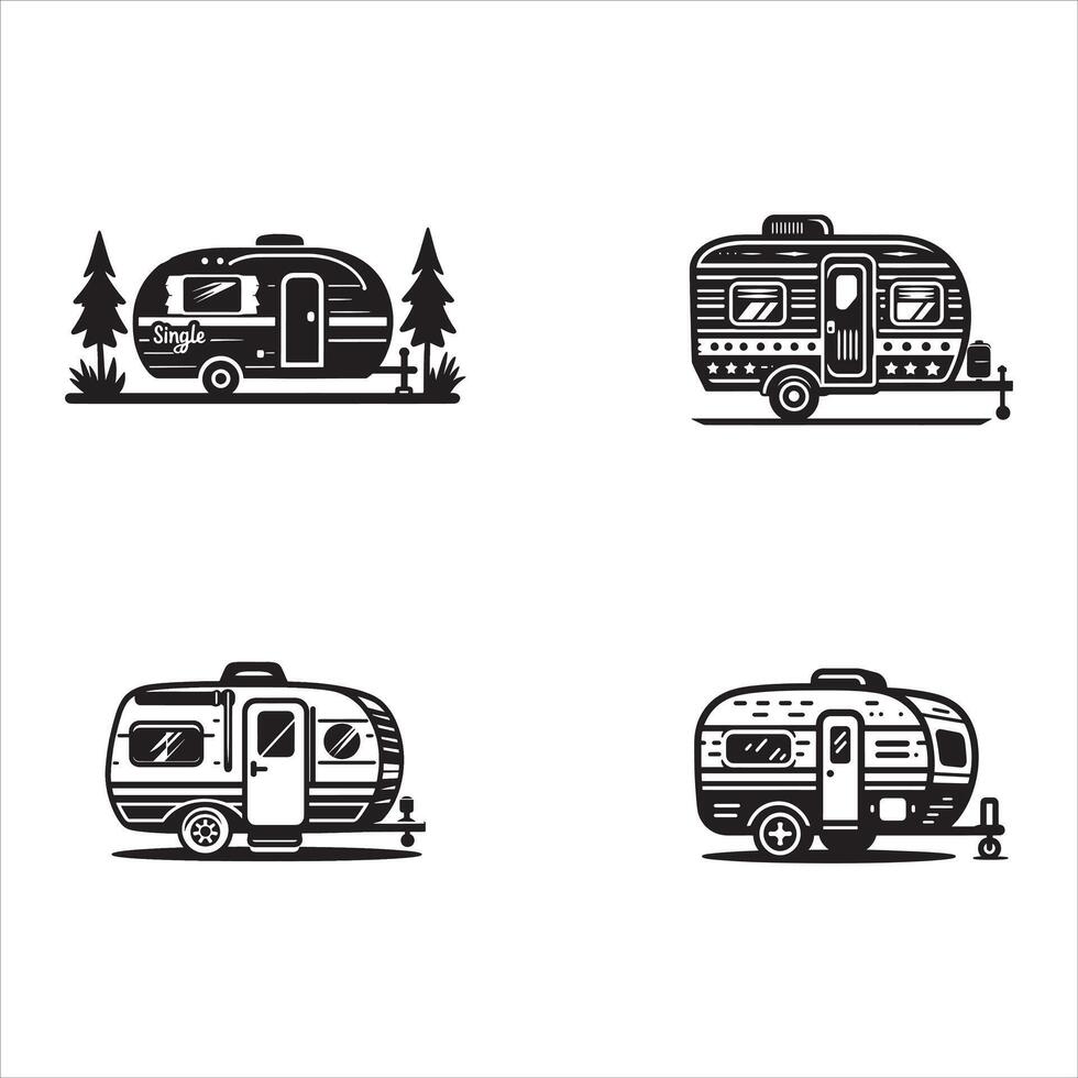 The Campers Guide to Wanderlust vector