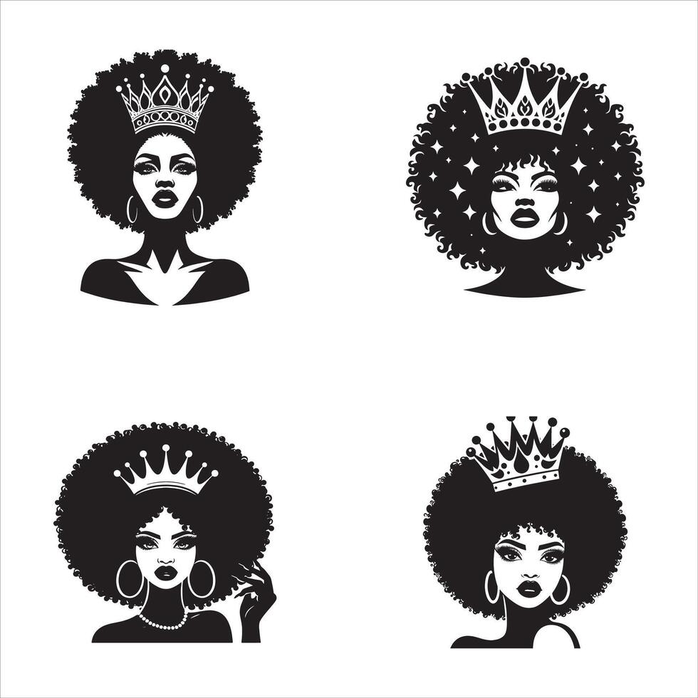 The Spirit of an Afro Woman vector