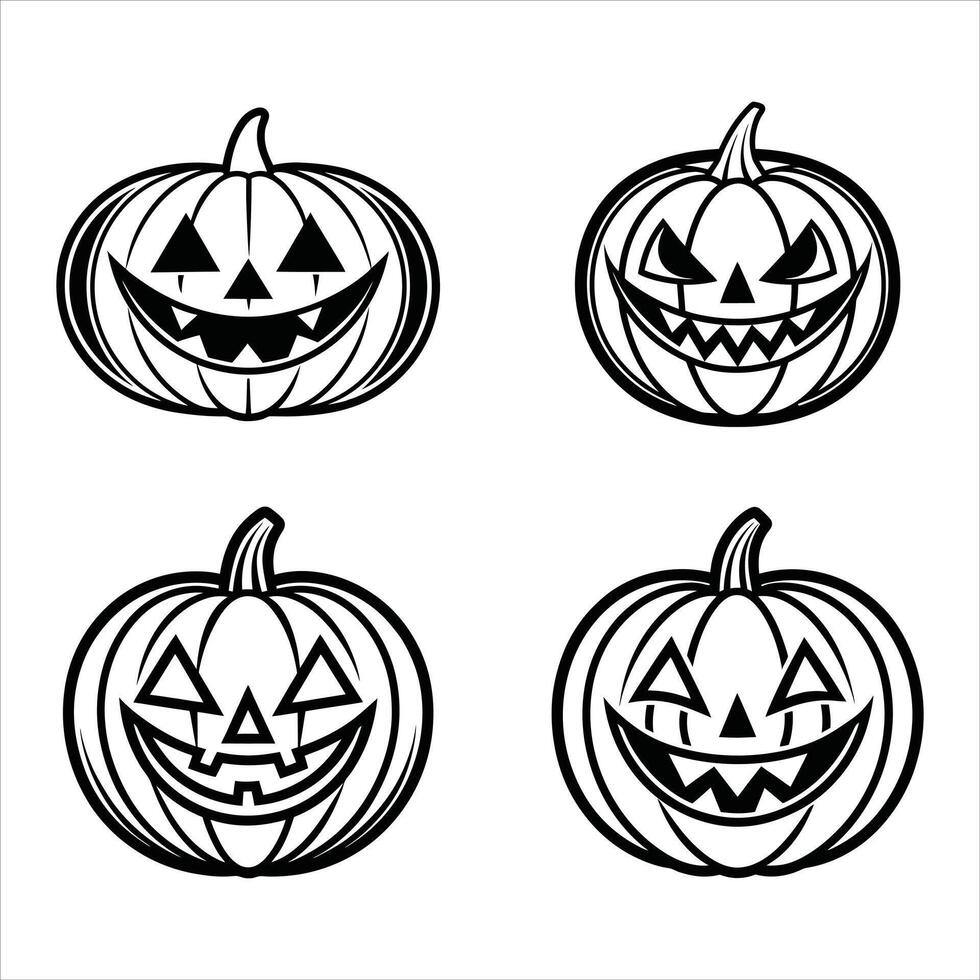 Thin Pumpkin Expressions vector