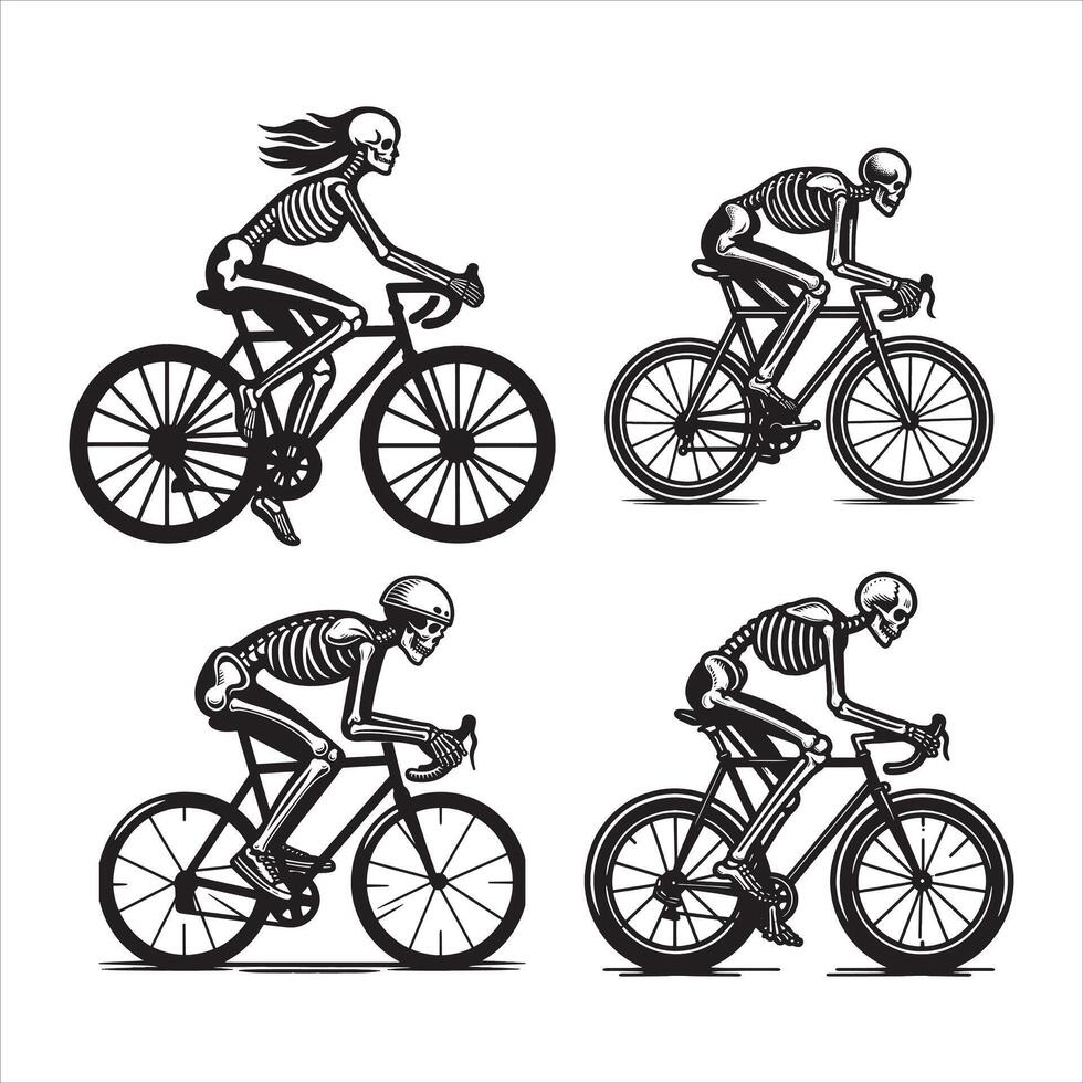 Bone Rattling Bicycle Ride vector