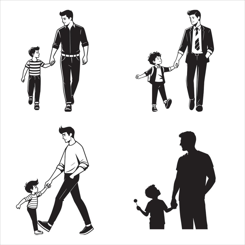 Happy Fathers Day Our Guiding Light vector