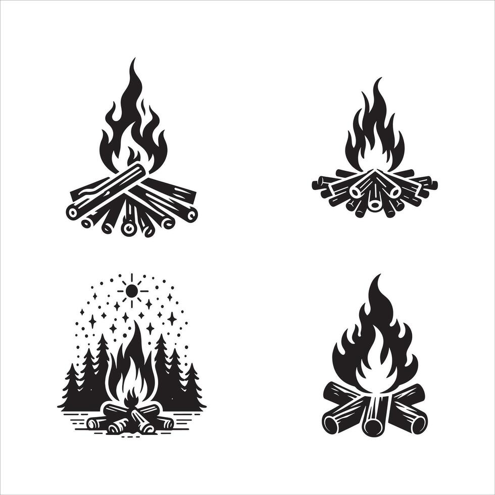 The Heart of the Campsite vector