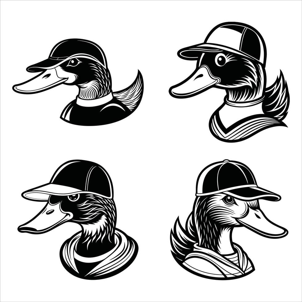 Quack and Class A Duck s Guide to Trucker Style vector