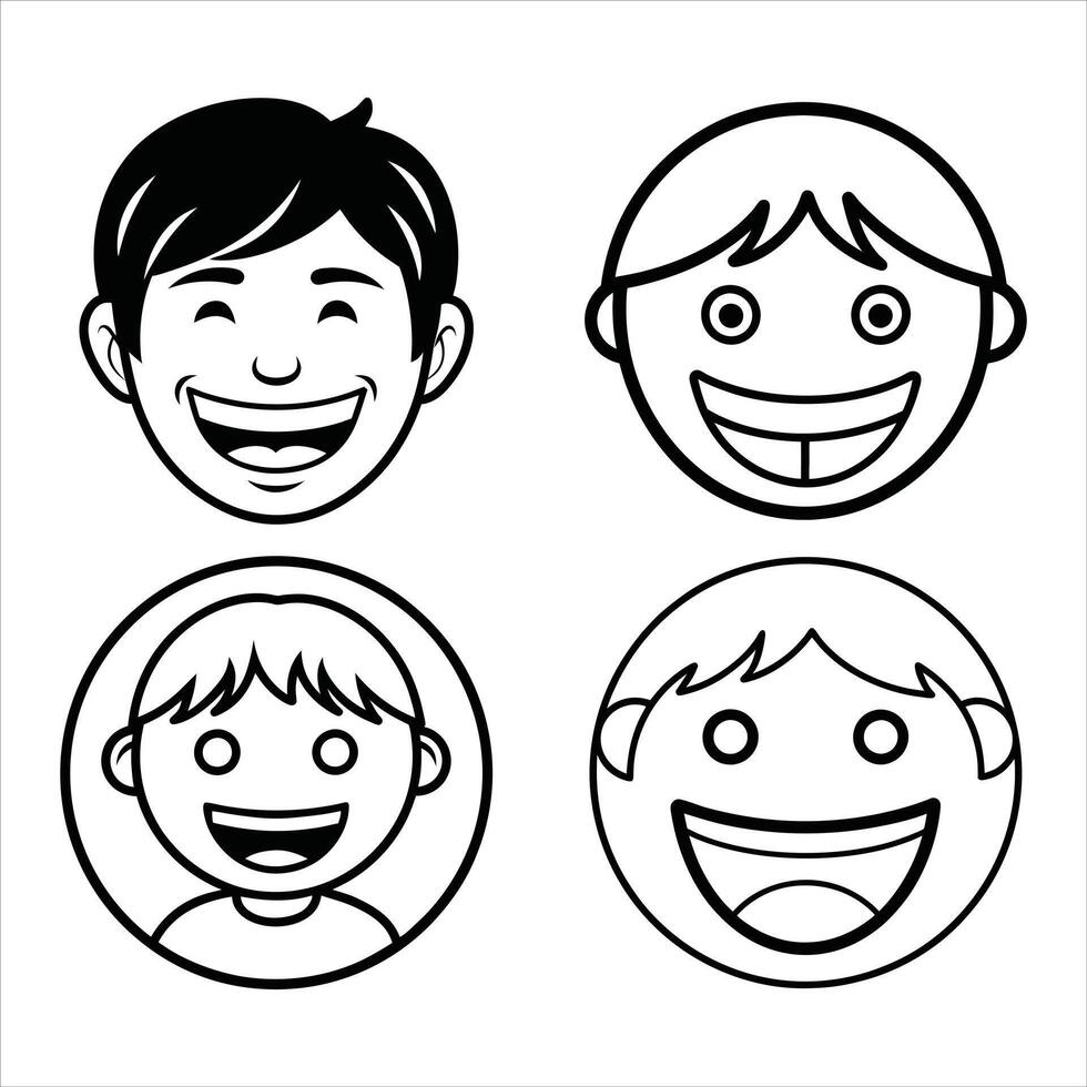 Line of Joy The Essential Smiley Face vector
