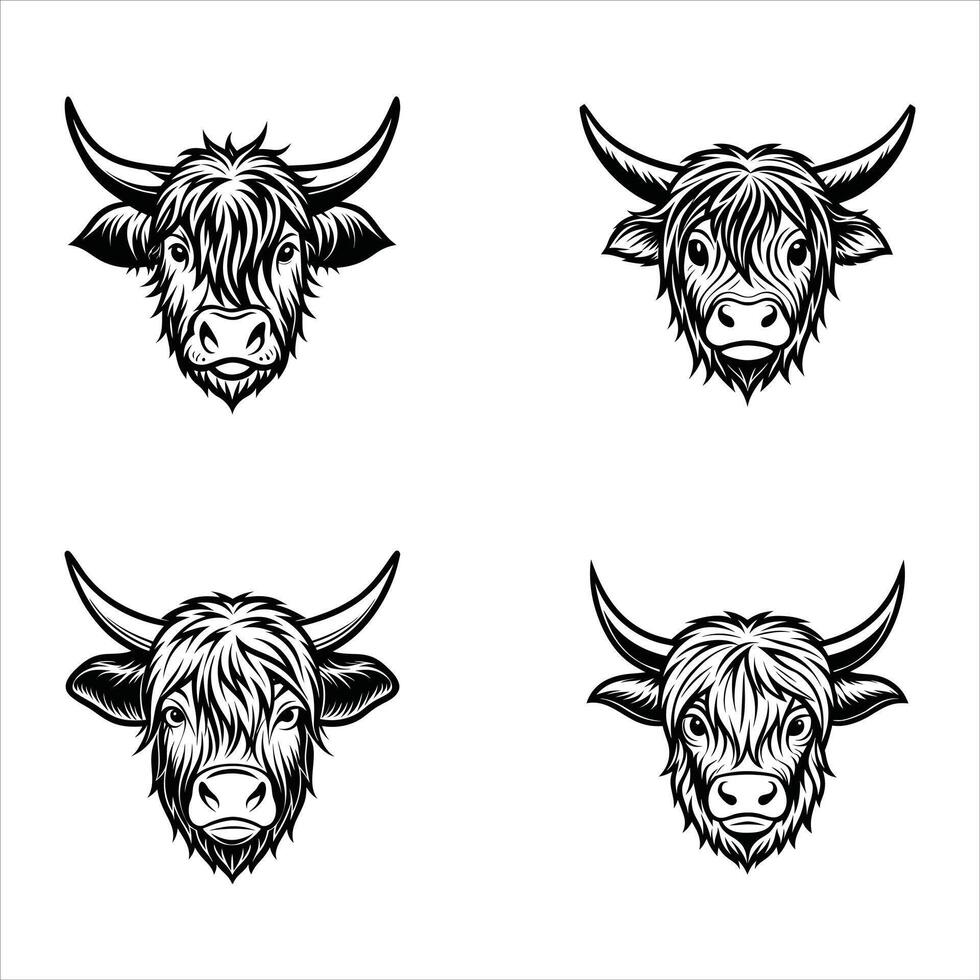 Cute bull with autumn leaf decoration. vector