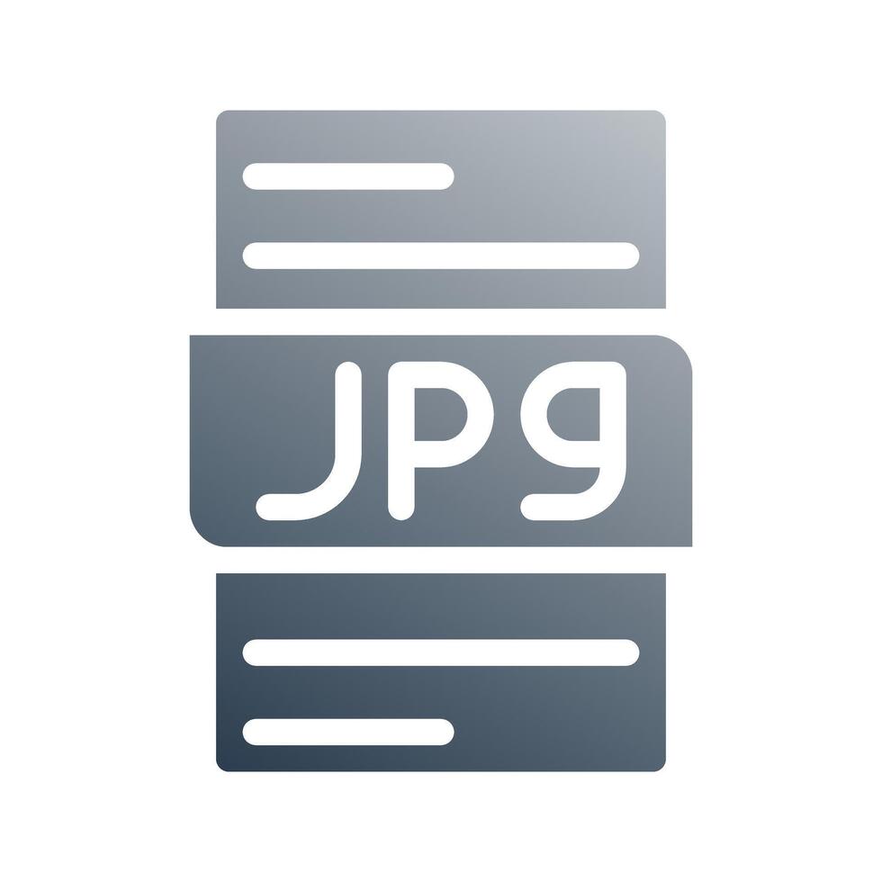 Jpg gradient document icon. can be used for website, ui and mobile app. vector