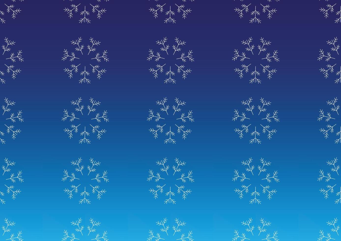 Seamless pattern with snowflakes on a gardiant blue background. Christmas wallpaper or fabric. vector