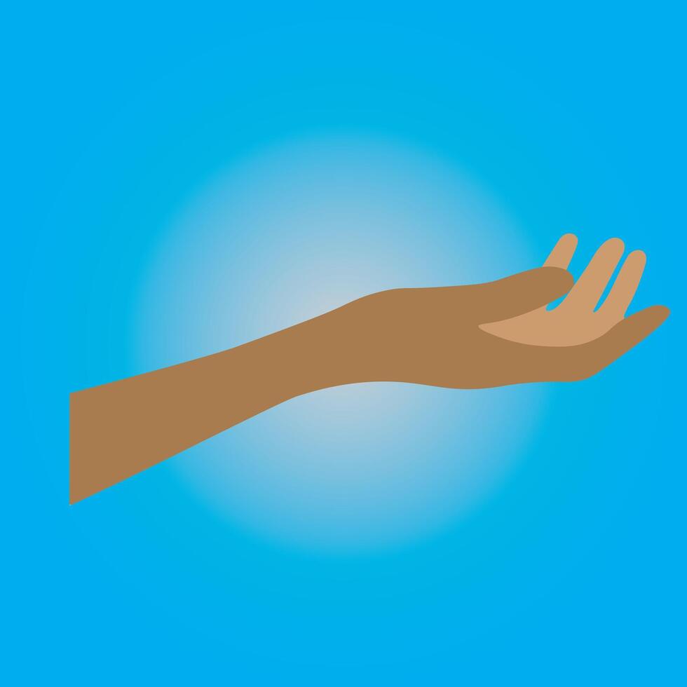 A hand reaching out to grab something vector