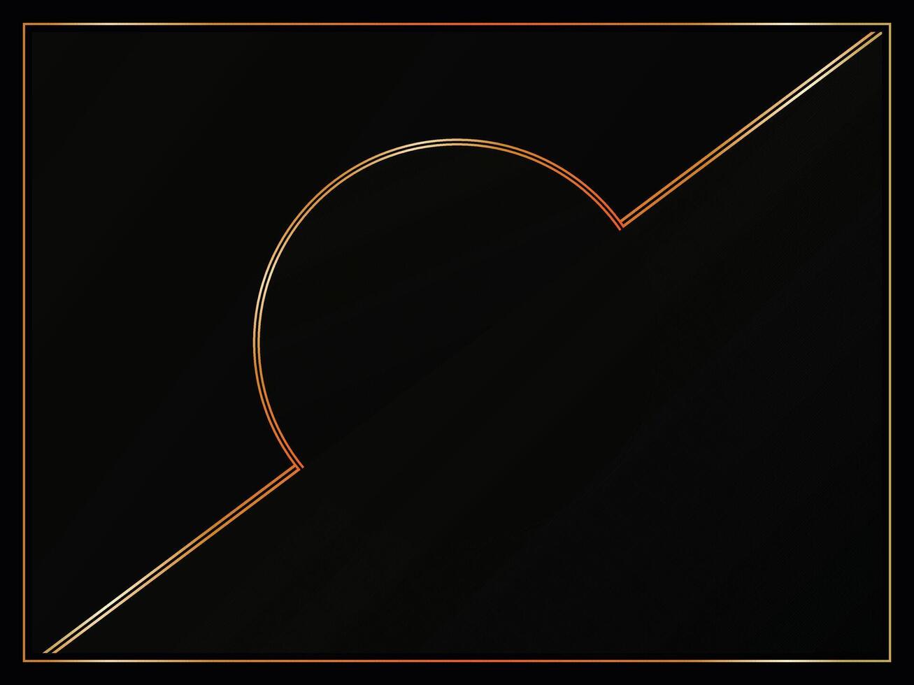 black background. dark black Luxury background design with golden lines background. vector