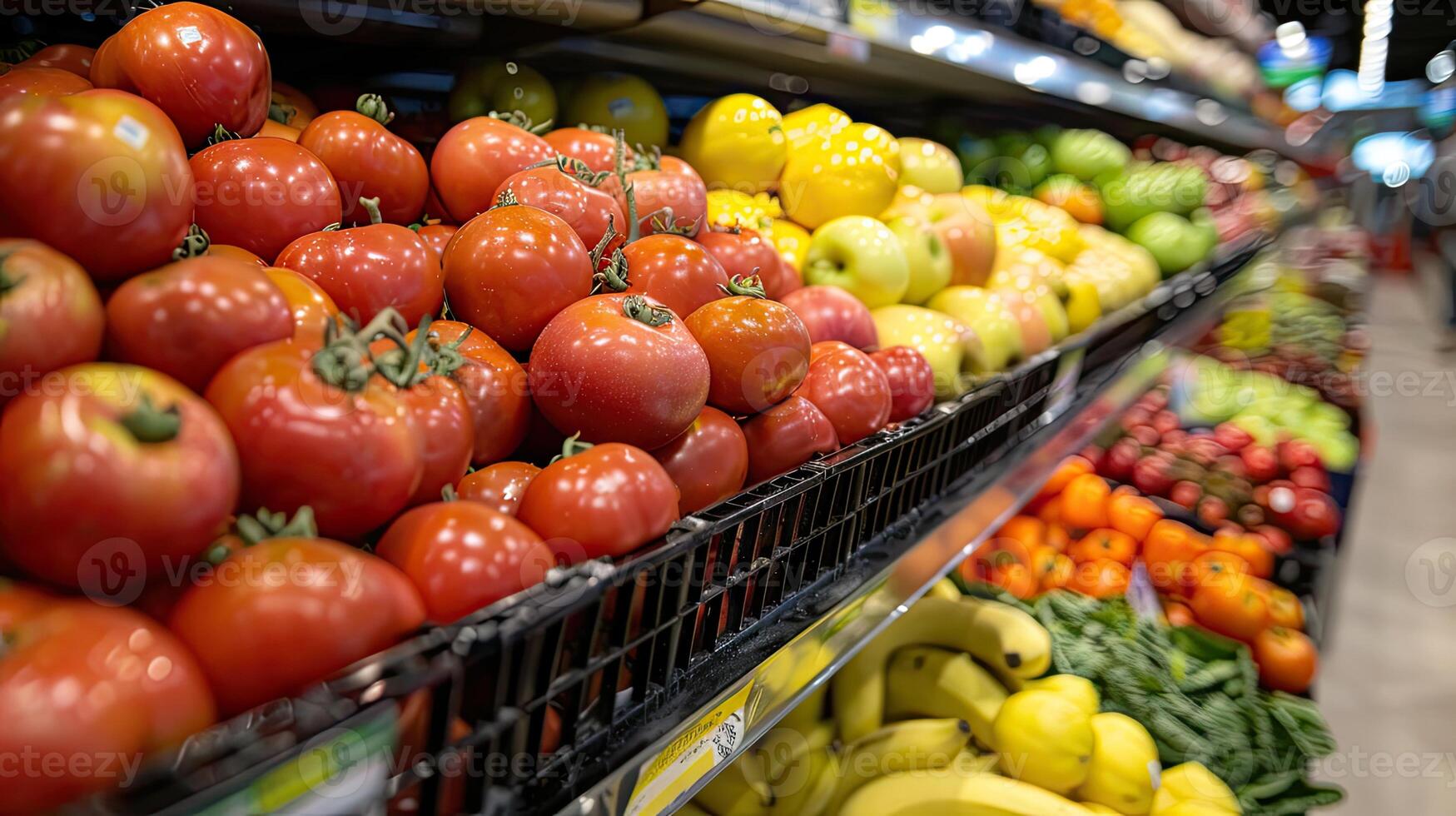 A row of tomatoes photo