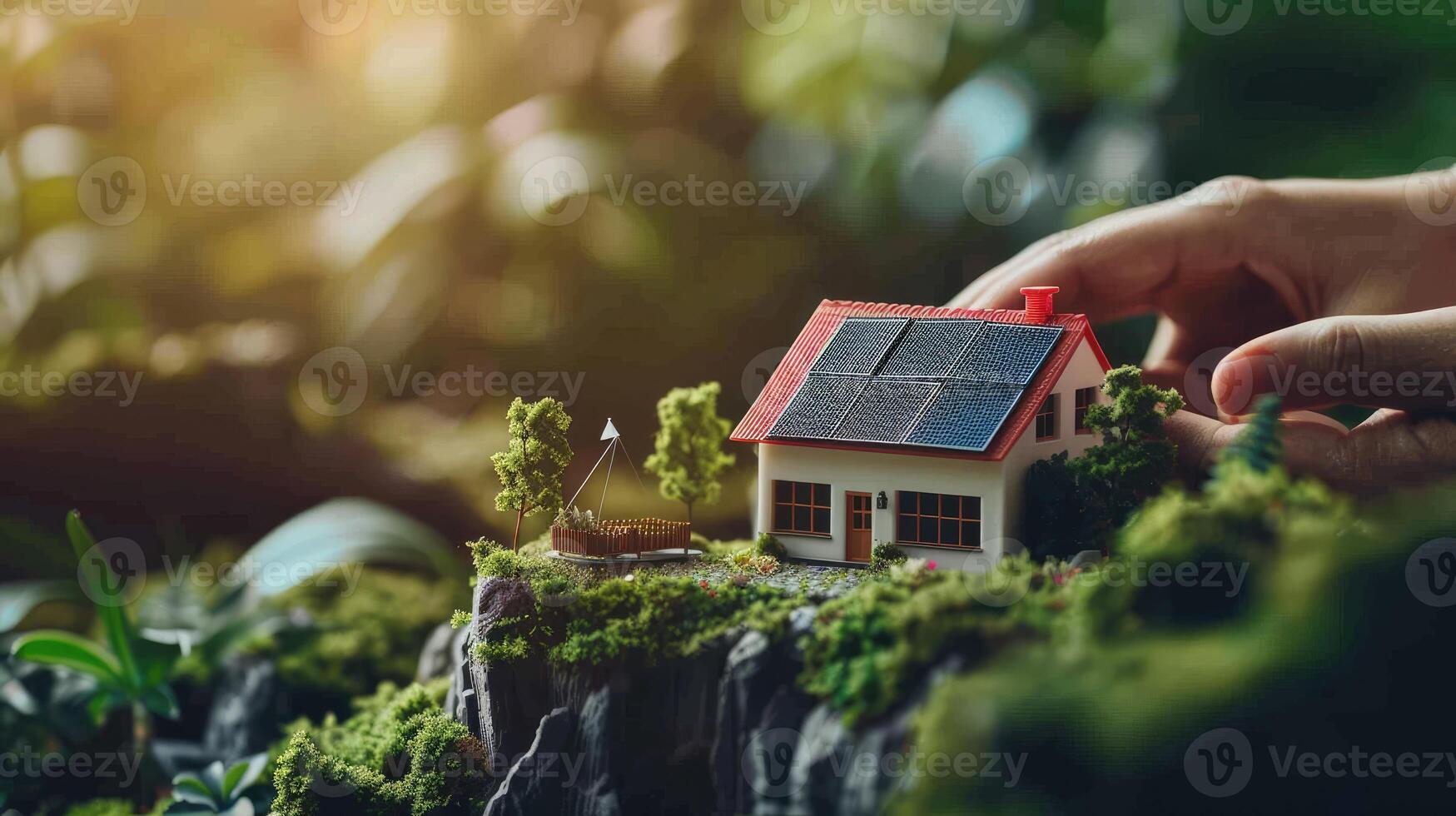 Solar energy in the home photo