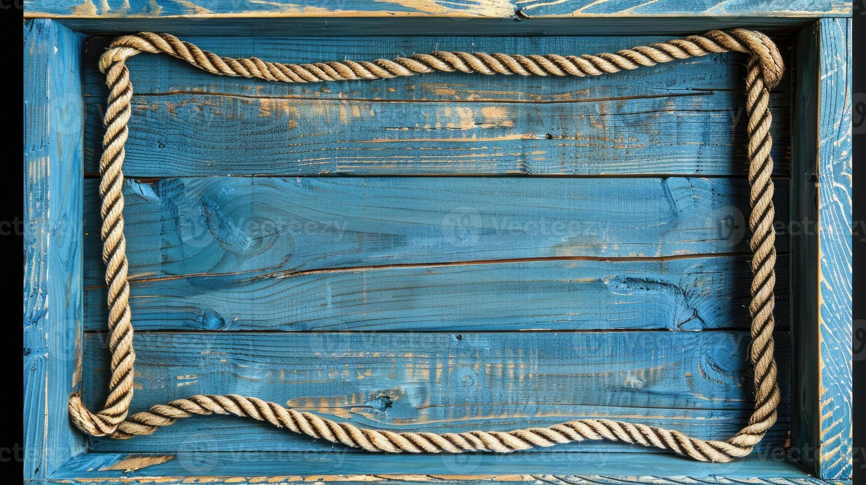 A wooden frame with rope on it photo