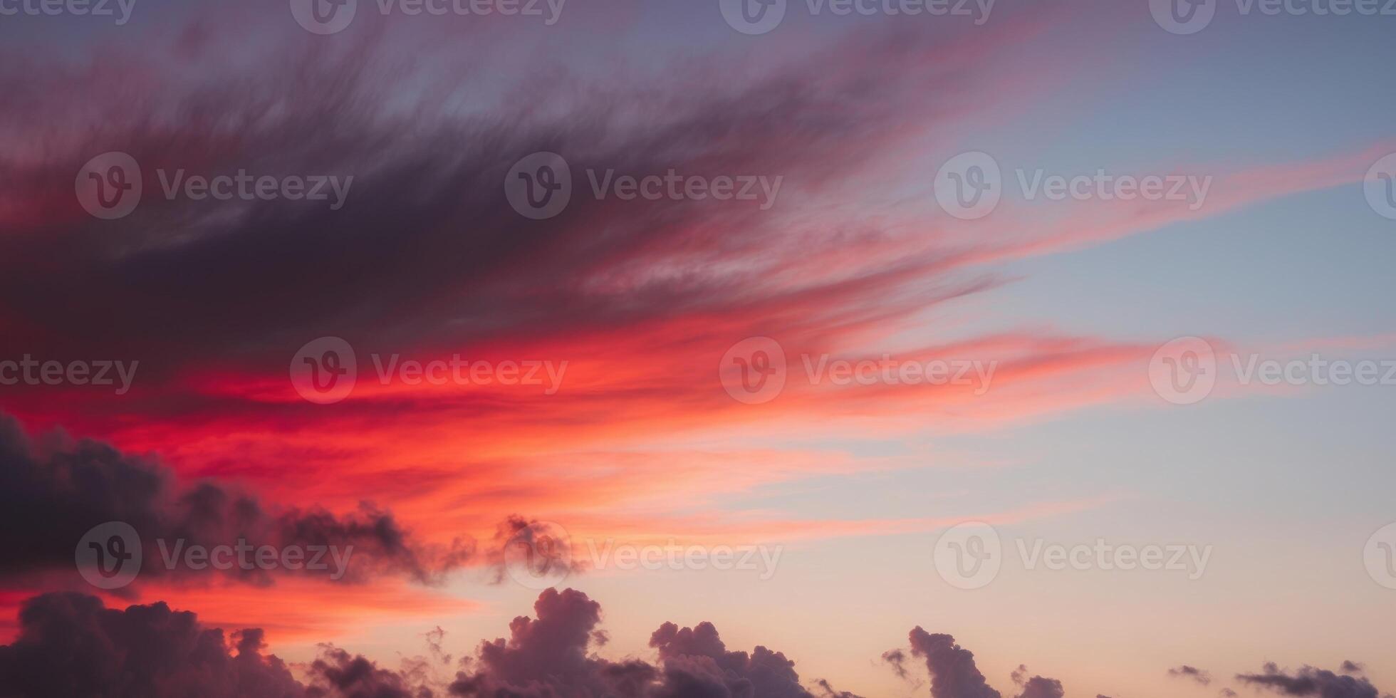 tropical sunset warm oranges reds and purples mimicking a sunset. photo