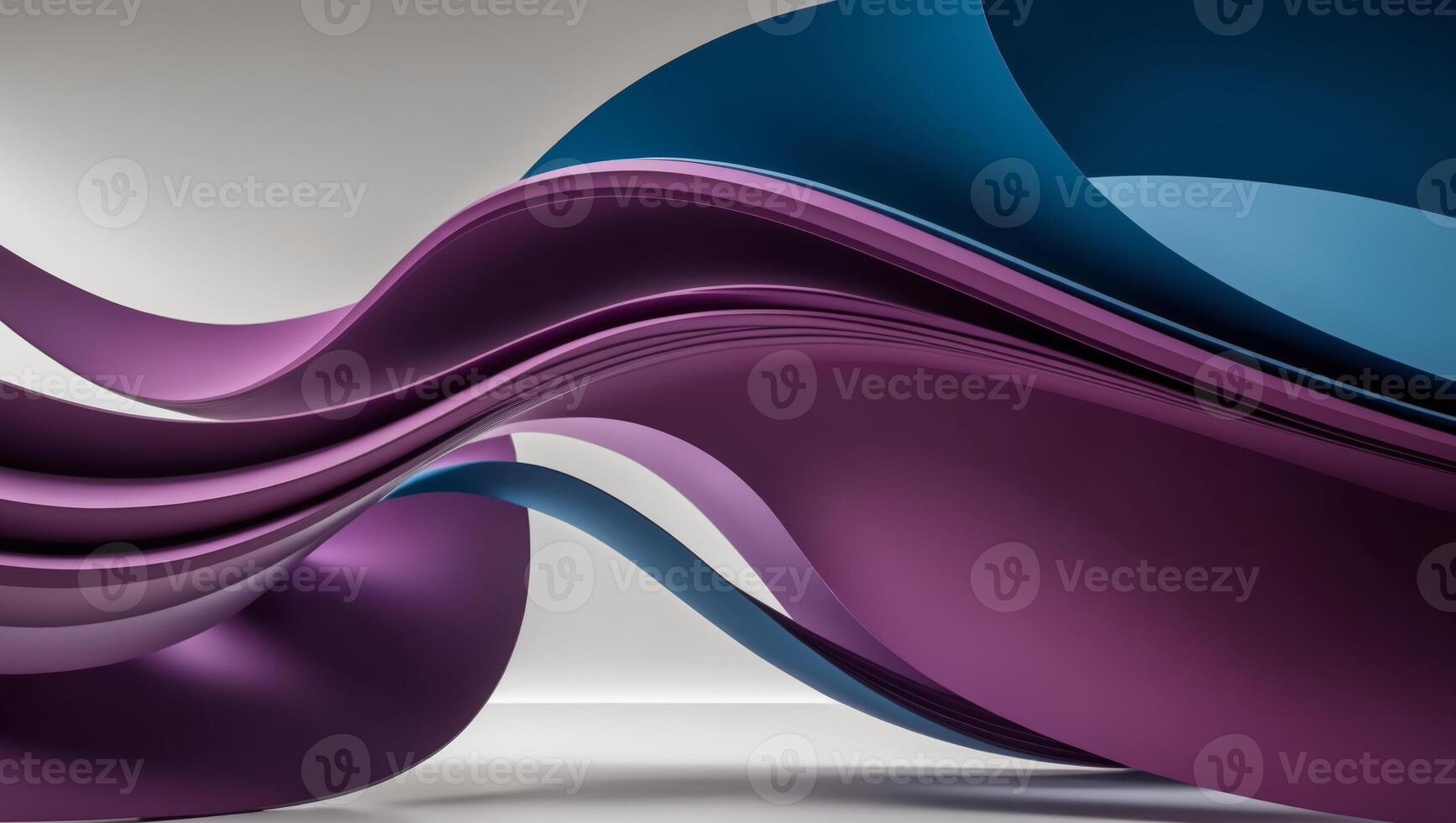 abstract purple blue wavy lines dynamic flowing background modern futuristic. photo
