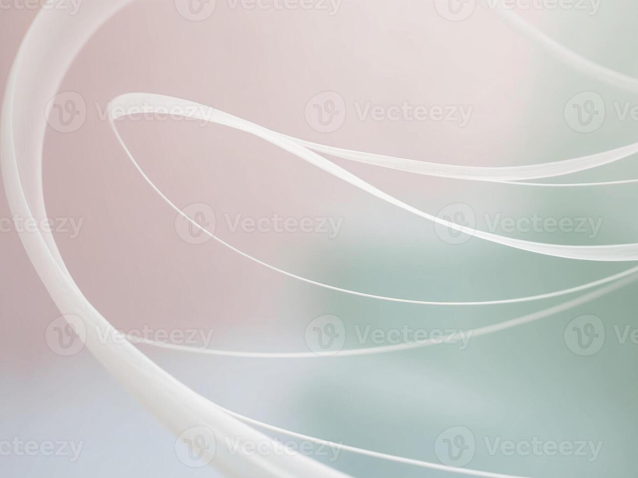 Abstract background image of smooth floating lines in pastel colors. photo