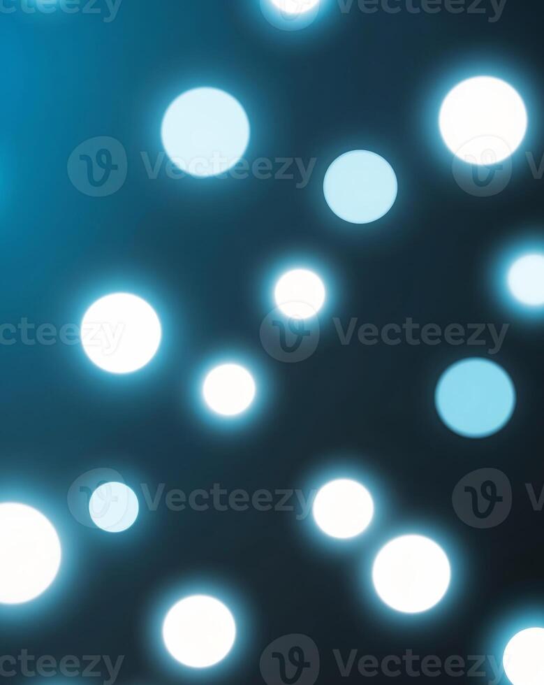 Futuristic abstract blue background with luminous circles for technology themed projects photo