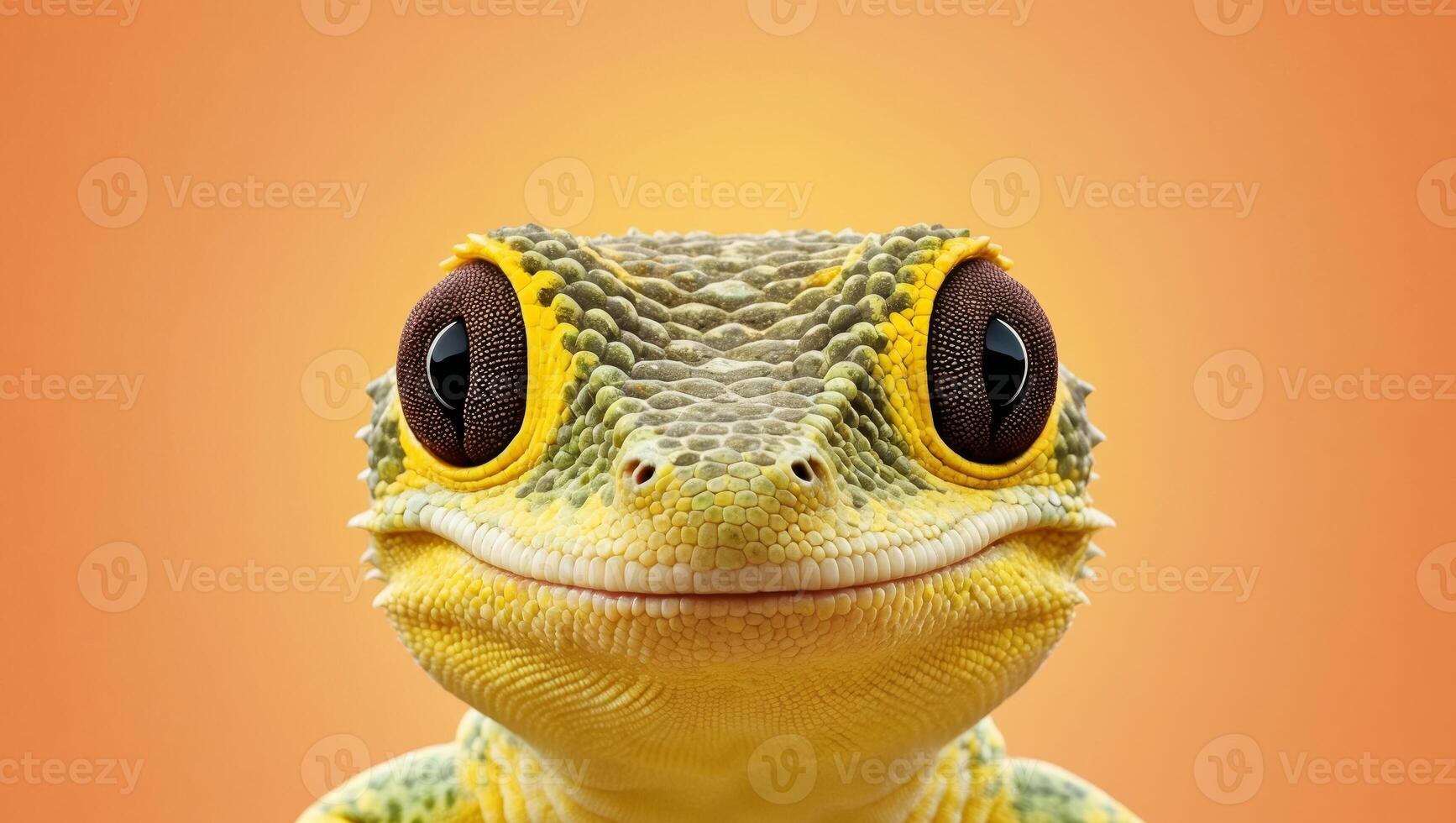 A close up of a lizard with big eyes photo