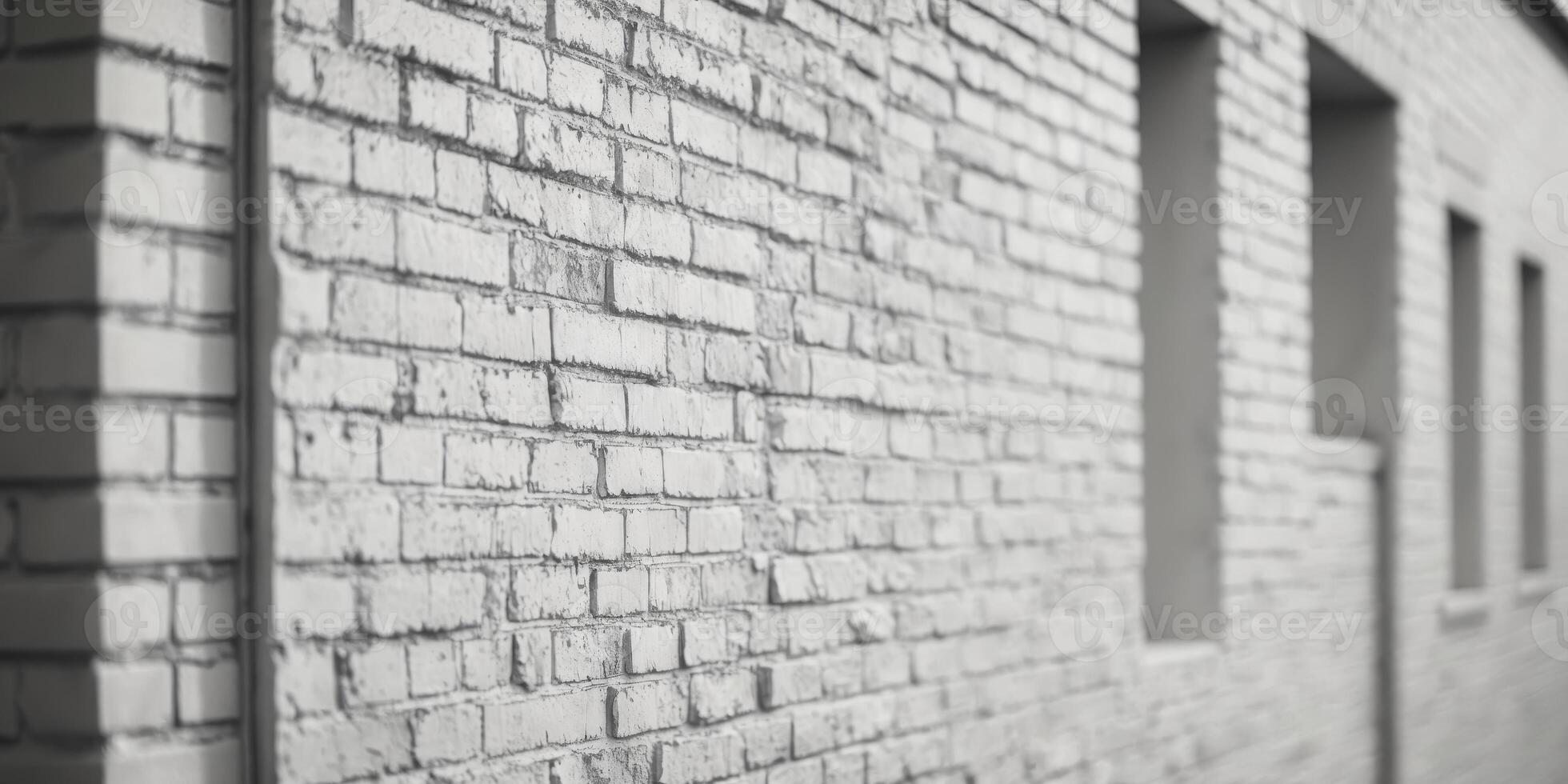 White Brick Wall Texture - Building Exterior Background photo