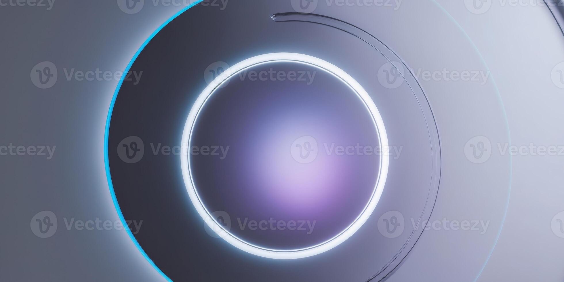 Luminous Circle Abstract Technology Background photo