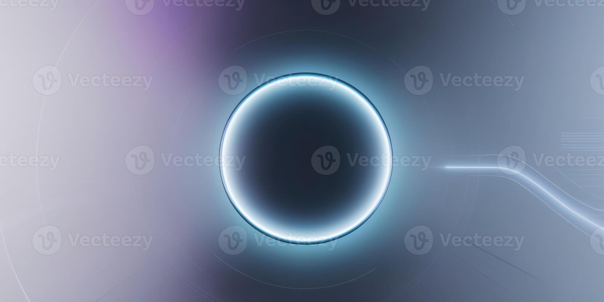 Luminous Circle Abstract Technology Background photo