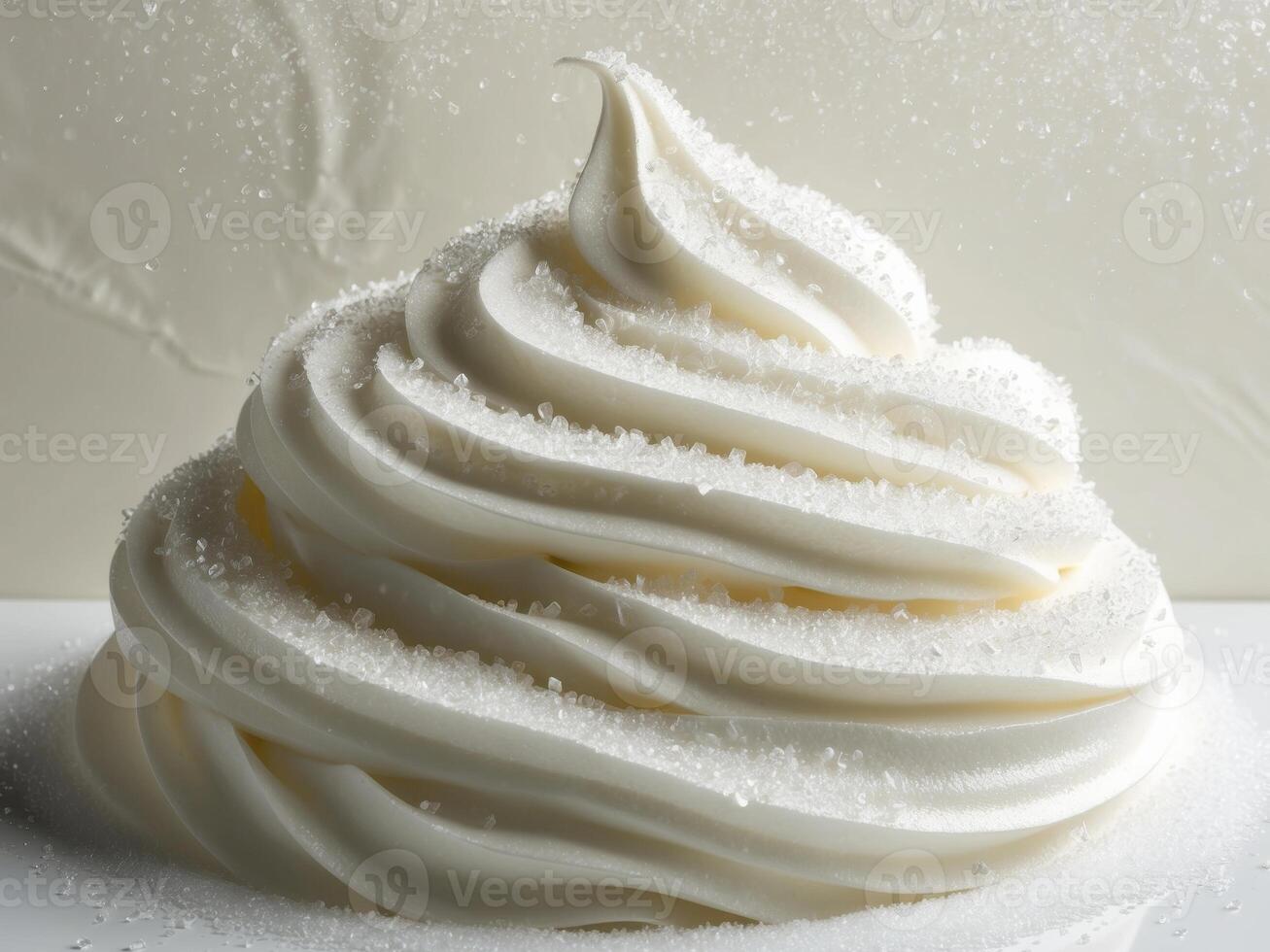 White Creamy Peaks Covered In Sugar Crystals photo