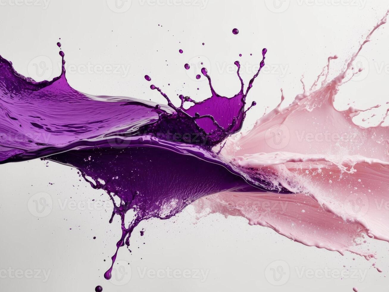 A splash of purple water with a splash of pink water photo