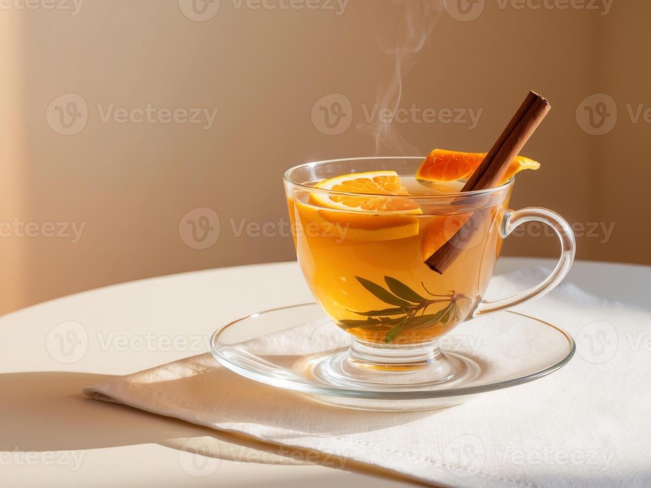 Refreshing Tangerine Cinnamon Herbal Tea photo