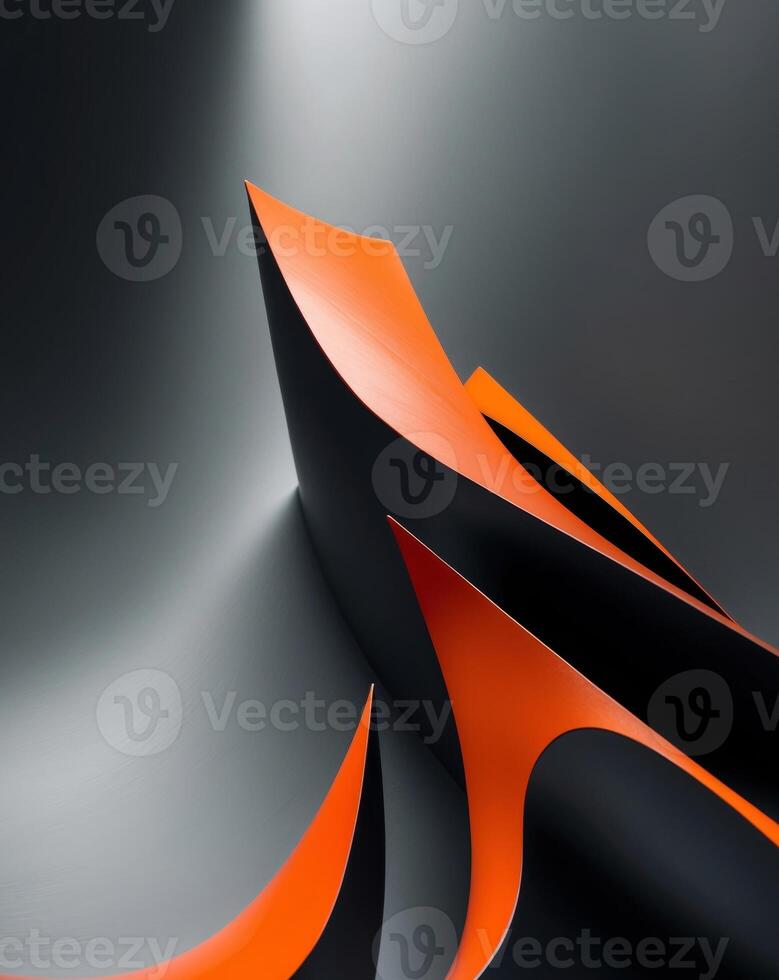 Abstract Background with Gray and Orange Colors photo