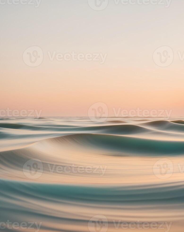 Golden Sunset Sea Waves Abstract Background Animation photo