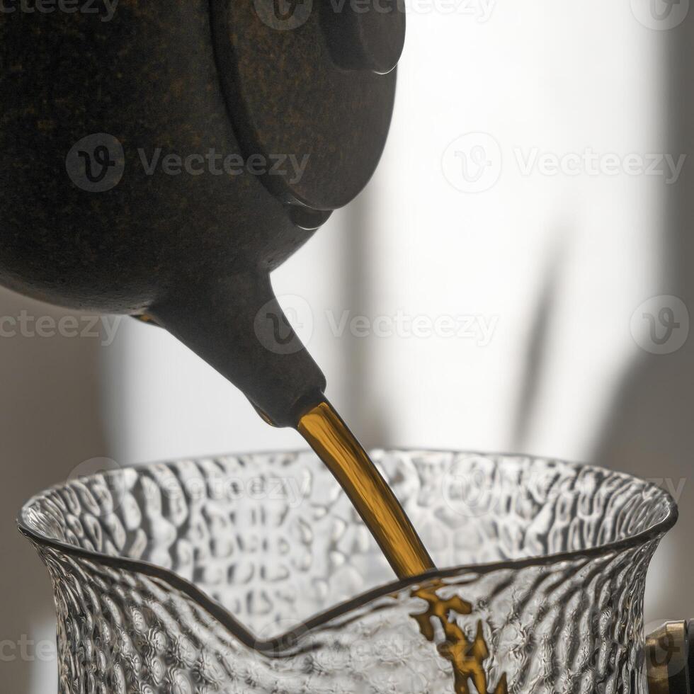Elevate your tea brewing ritual at home with an elegantly crafted Pouring Kettle for enjoyment photo